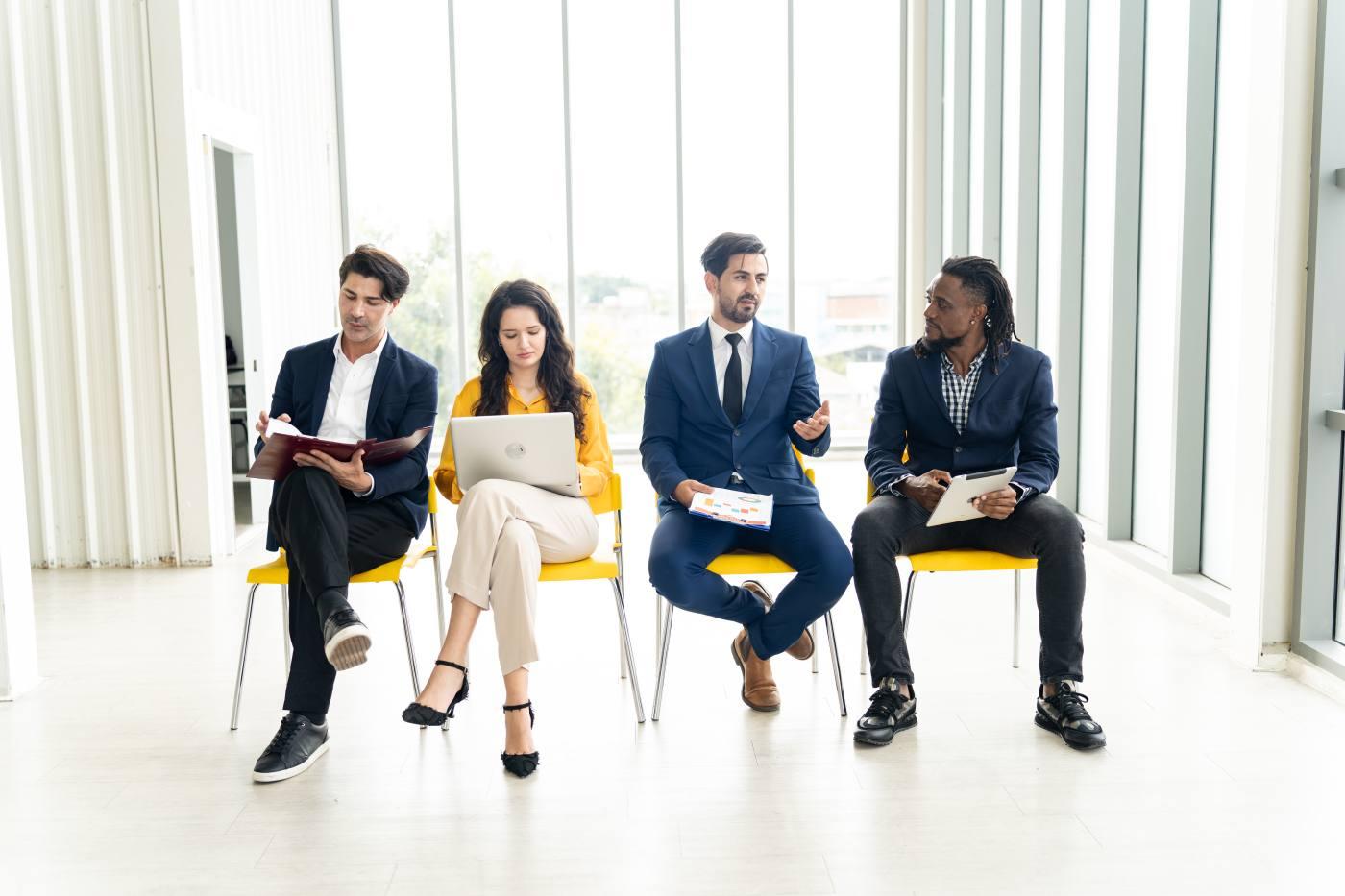 Nexus Global HR overseas recruitment consultants discussing Gulf job placement in Noida office